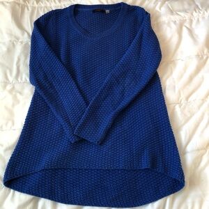 Dex Cobalt Blue High Low Sweater. Size small